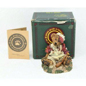 Boyds Bearstone "Homer On The Plate" Red Jersey